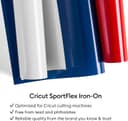 Thumbnail 6 de Cricut SportFlex Iron-On Black 5 ft 🎨