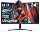Thumbnail principal de CRUA 24” 240Hz Curved FHD Gaming Monitor 📺