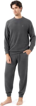 Thumbnail 2 de DAVID ARCHY Men's Fleece Pajama Set with Pockets 🎽