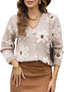 Thumbnail 4 de Dokotoo Cardigan Sweaters V‑Neck Floral Button‑Down 🧥