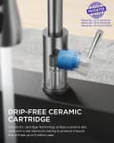 Thumbnail 4 de FORIOUS High-Arc Kitchen Faucet Brushed Nickel 🚰