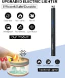 Thumbnail 1 de FUKKUDA Electric Candle Lighter with Safety Switch – USB Rechargeable, Windproof, Flameless ⚡