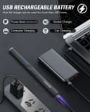 Thumbnail 5 de FUKKUDA Electric Candle Lighter with Safety Switch – USB Rechargeable, Windproof, Flameless ⚡