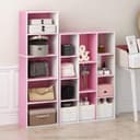 Thumbnail 1 de Furinno 5-Tier Reversible Open Shelf, White/Pink 🪑