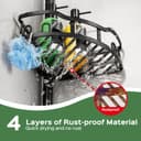 Thumbnail 1 de HAMITOR Shower Caddy Tension Pole 47–121" 🚿