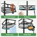 Thumbnail 2 de HAMITOR Shower Caddy Tension Pole 47–121" 🚿