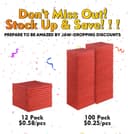 Thumbnail 4 de HOMEXCEL Red Shop Towels 100 Pack, 11.5×11.5 in 🧻