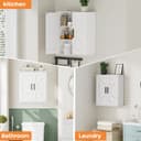 Thumbnail 5 de Homleke Bathroom Wall Cabinet 7.9" D 🚪