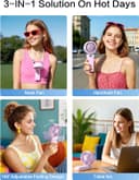 Thumbnail 4 de 3-IN-1 Mini Portable Handheld Fan 21h Runtime 🌬️