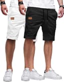 Thumbnail 2 de JMIERR Cotton Drawstring Shorts for Men 🩳