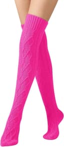 Thumbnail 2 de Leoparts Cable Knit Thigh High Socks for Women 🧦