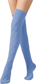 Thumbnail 3 de Leoparts Cable Knit Thigh High Socks for Women 🧦