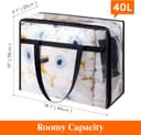 Thumbnail 3 de Lifewit 4-Pack Clear Storage Bags, 40L 📦