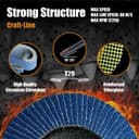 Thumbnail 2 de Merryland Craft-Line FC1108414-20 5" Flap Disc 80 Grit 🛠️