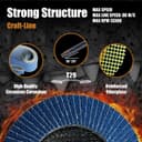 Thumbnail 2 de Merryland 4.5-inch Flap Disc 80 Grit ⌚