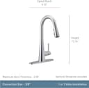 Thumbnail 2 de Moen Sleek 7864SRS Kitchen Faucet with PowerBoost 🚰