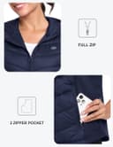 Thumbnail 6 de MoFiz Womens Puffer Softshell Vest Hooded Lightweight Insulated Jacket 🧥