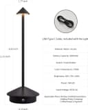 Thumbnail 4 de NEWSEE Modern Cordless Table Lamp 5000mAh 🛋️