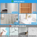 Thumbnail 3 de No Brand Large Adhesive Hooks 8-Pack for Home 🏠