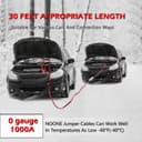 Thumbnail 4 de NOONE 0 Gauge 30 FT jumper cables 1000A 🧰
