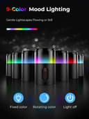 Thumbnail 1 de Pmsusoow Mini Waterless Oil Diffuser 9-Color LED 🌫️