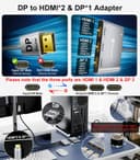 Thumbnail 1 de Reborn DisplayPort to Dual HDMI Splitter 4K@60Hz 📺