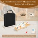 Thumbnail 5 de Rummy Board Game Set 214-Tile, 2-8 Players 🎲