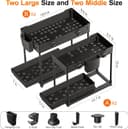 Thumbnail 5 de Sevenblue 2-Tier Under Sink Organizer 4-Pack 🚪
