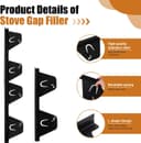 Thumbnail 2 de Stove Guard Adjustable 13.8–27.6" Stainless Steel 🍽️