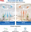 Thumbnail 3 de TCL 52" Modern Ceiling Fan with Lights, 6-Speed 🌬️