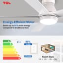Thumbnail 5 de TCL 52" Modern Ceiling Fan with Lights, 6-Speed 🌬️