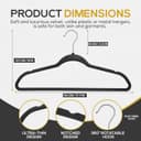 Thumbnail 1 de Techzoo 50-Piece Velvet Hangers ⚙️