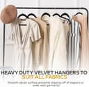 Thumbnail 6 de Techzoo 50-Piece Velvet Hangers ⚙️
