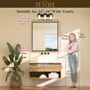 Thumbnail 6 de TETOTE Brushed Nickel 32" x 36" Vanity Mirror 🪞