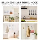 Thumbnail 5 de Z-TIISON Adhesive Towel Hook 8-Pack for Bathroom 🪝