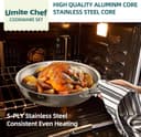 Thumbnail 3 de Umite Chef 5-Ply 14-Piece Cookware Set ⌚