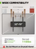 Thumbnail 1 de USX MOUNT Full Motion TV Wall Mount for 32-70" 110 lbs 📺