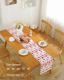 Thumbnail 1 de Valentines Day Table Runner 72-inch heart decor 🧵