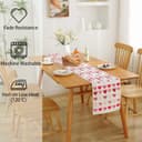 Thumbnail 6 de Valentines Day Table Runner 72-inch heart decor 🧵