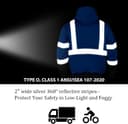 Thumbnail 5 de VENDACE Men's ANSI Class 3 High Visibility Hoodie 5XL 👕