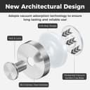 Thumbnail 1 de WingWider Shower Hooks 4-Pack for Glass 🚿