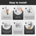 Thumbnail 4 de WingWider Shower Hooks 4-Pack for Glass 🚿