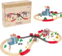 Thumbnail principal de WoodenEdu 60-Pc Train Set ⚙️
