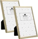 Thumbnail 6 de YiPinYin 6x6" Simply Square Gold Metal Picture Frame set of 2 📷