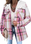 Thumbnail 1 de Zeagoo Plaid Shacket Jacket, Hooded S-2XL 🧥