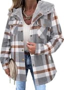 Thumbnail 4 de Zeagoo Plaid Shacket Jacket, Hooded S-2XL 🧥