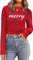 Thumbnail 1 de Zeagoo Round Neck Cropped Sweater for Women 2025 🧥