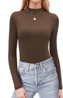 Thumbnail 1 de Zeagoo Womens Mock Neck Slim Long Sleeve Shirt ๐