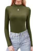 Thumbnail 3 de Zeagoo Womens Mock Neck Slim Long Sleeve Shirt ๐