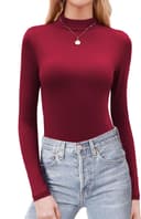 Thumbnail 5 de Zeagoo Womens Mock Neck Slim Long Sleeve Shirt ๐